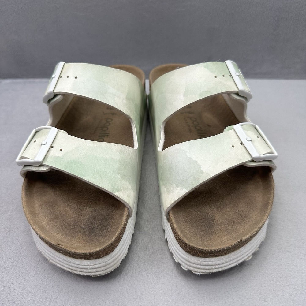Birkenstock Papillio Arizona Womens Size 8 (EU 39) Sandals Watercolor Green - Picture 2 of 8
